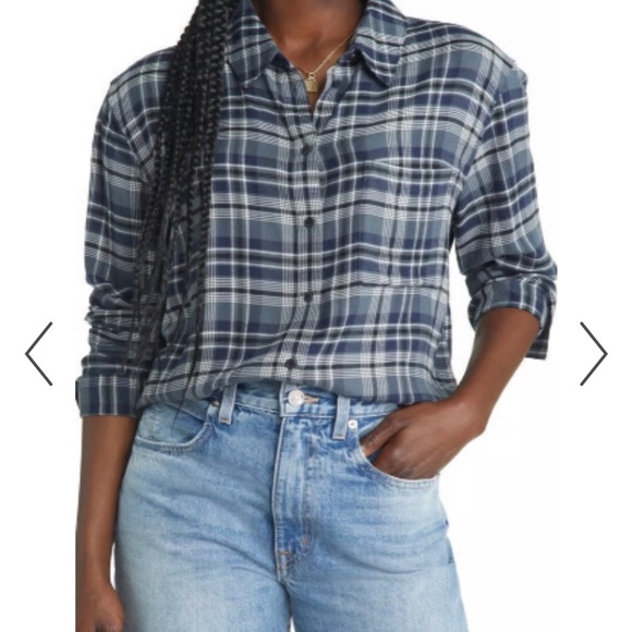 Treasure and Bond Boyfriend button up Size Small - Picture 2 of 10